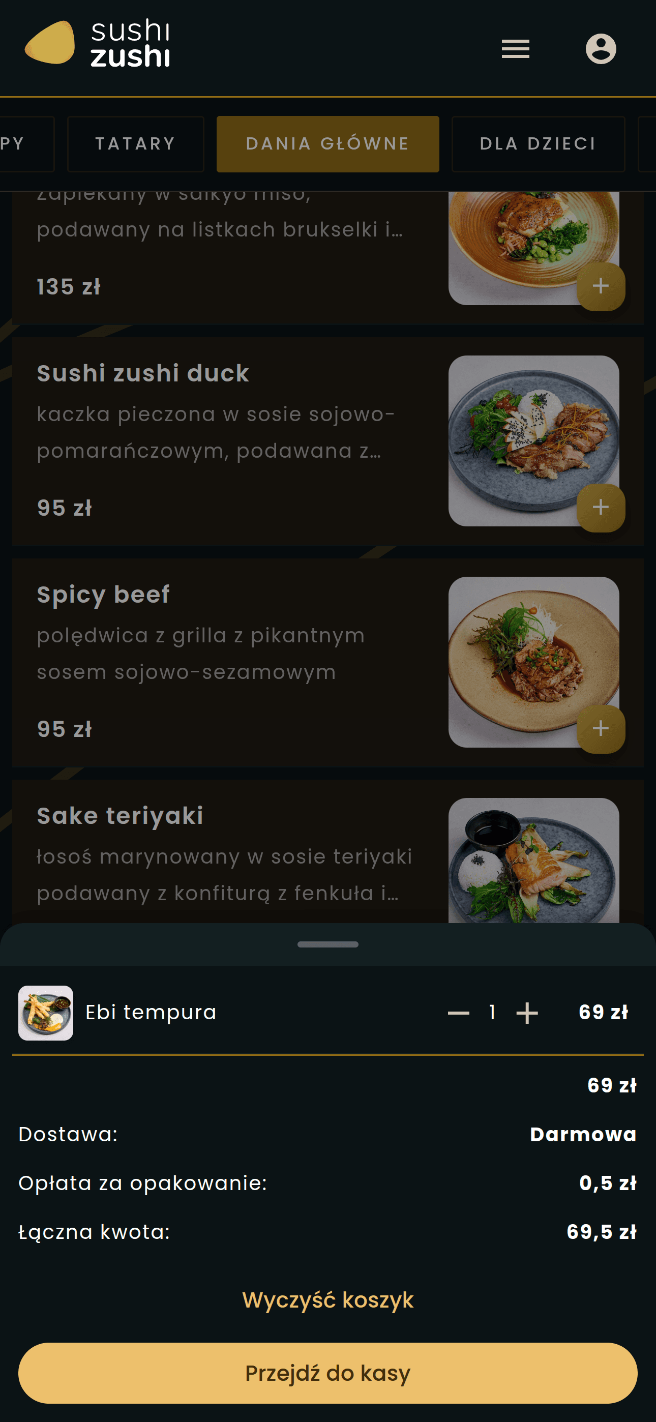 Sushi Zushi — mobile