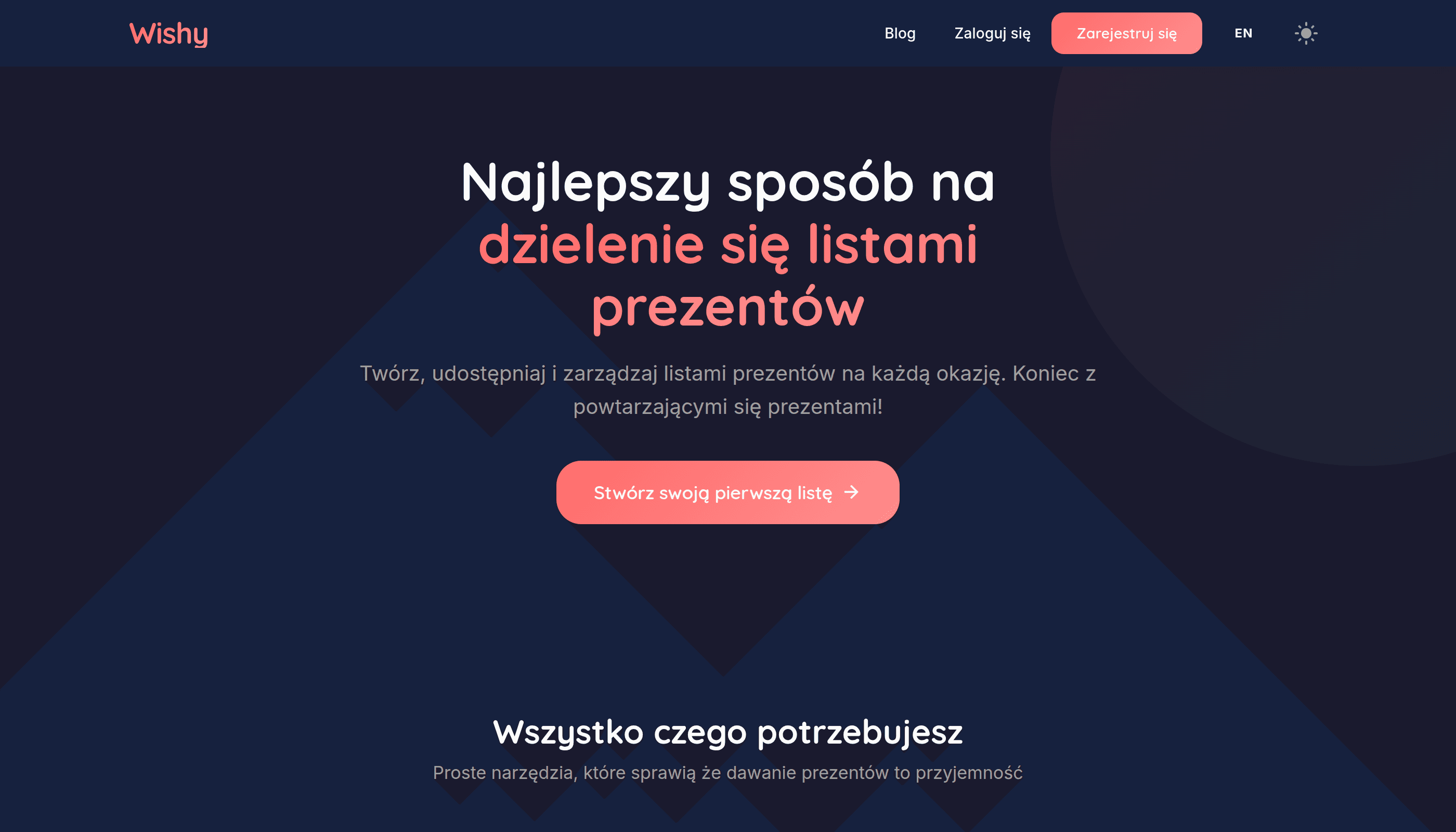Wishy — desktop